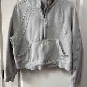 lululemon athletica Gray Crew Neck Sweater